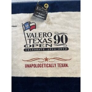 Devant Valero Texas Open Golf Towel Unisex OS Navy Cream NWT 90th‎ Anniversary
